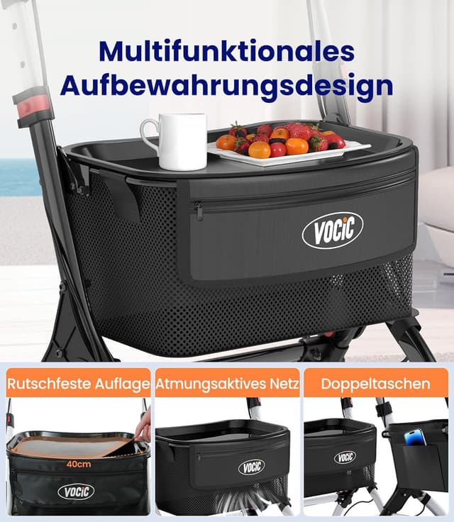 Thumbnail 6 de VOCIC Z32 Rollator schmal für Wohnung