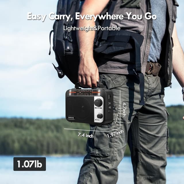 Thumbnail 6 de Audiocrazy Radio AM/FM multibanda 1800 mAh