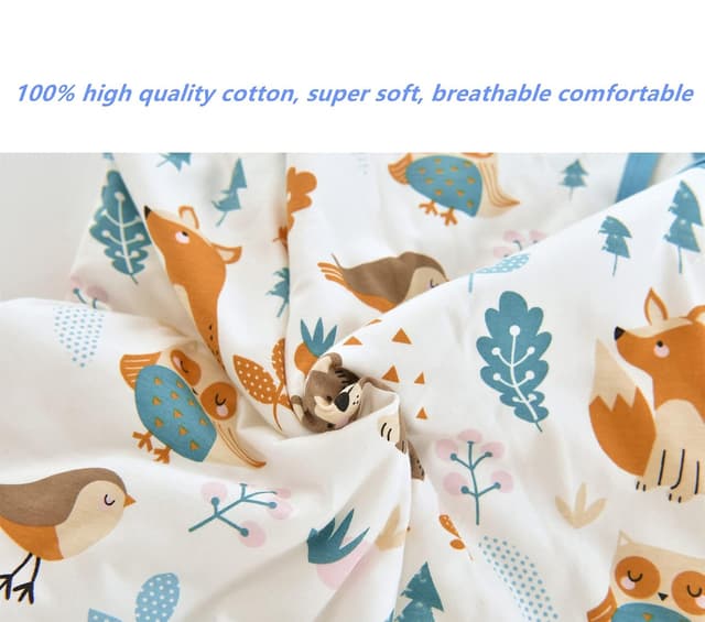 Detalle de Chilsuessy Baby Schlafsack mit Füßen 2,5 Tog (Ganzjahr), Waldtiere – passend für Babyhöhe 80–90 cm