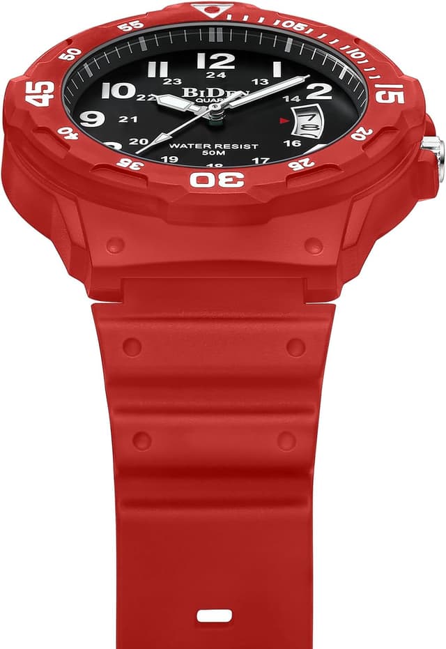 Thumbnail 3 de HANPOSH Herren Quarzuhren 50 m Wasserdicht mit Datum