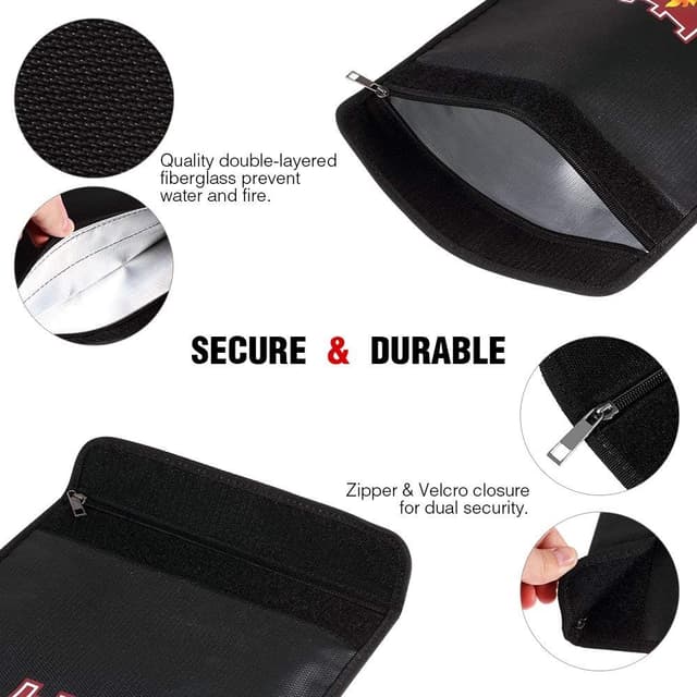 Thumbnail 4 de Fireproof Document Bag 15" fireproof safe