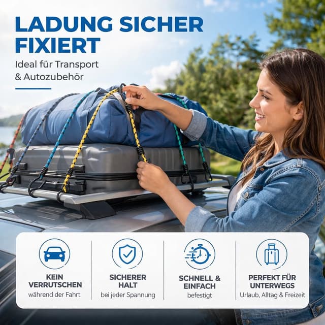 Detalle 2 de 10er Expander mit Haken 8 Längen Set