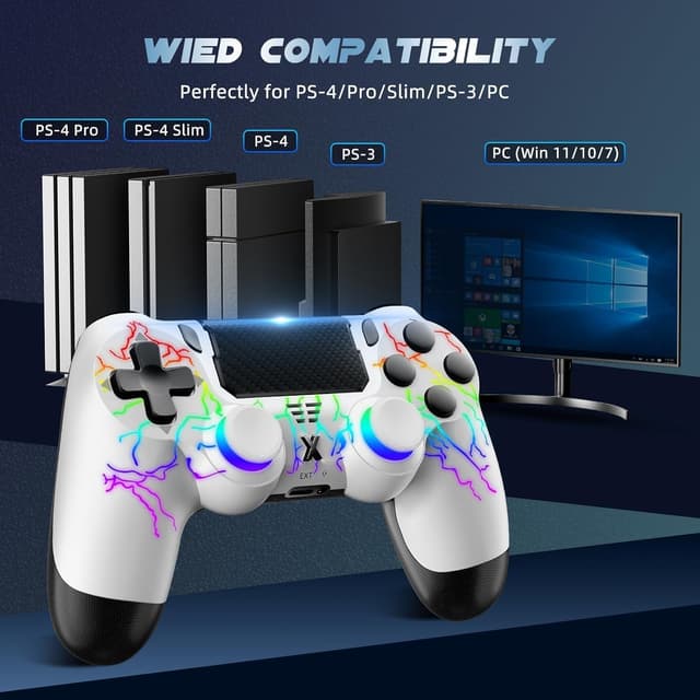 Thumbnail 4 de Glitfix Wireless Controller PS4 mit Dual Vibration