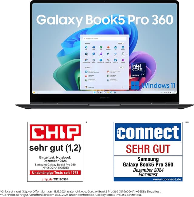 Thumbnail 2 de Samsung Galaxy Book5 Pro 360 16 Zoll 2-in-1-Laptop