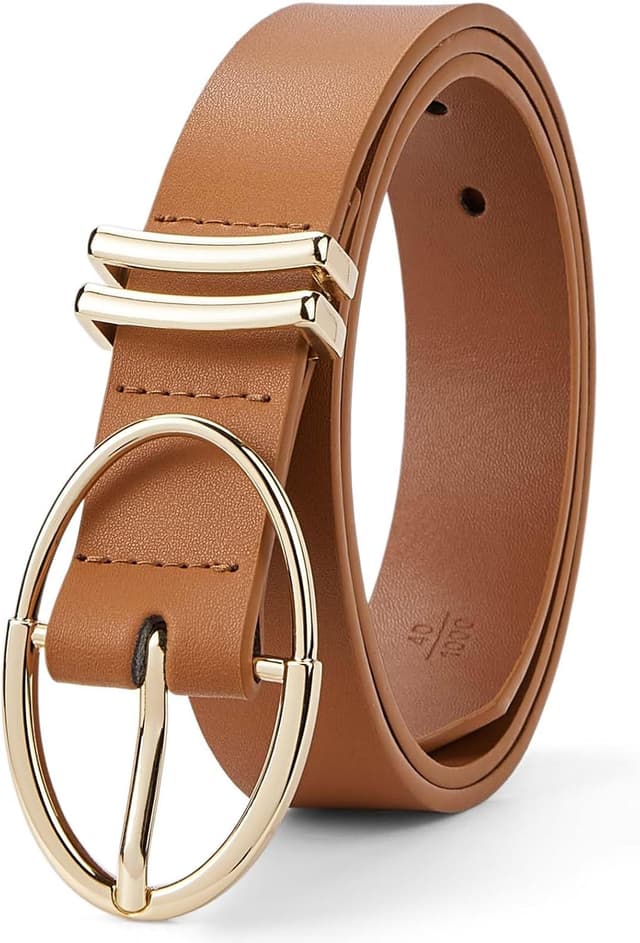 Detalle de BOSTANTEN Damengürtel 1,1 Zoll Leder schwarz