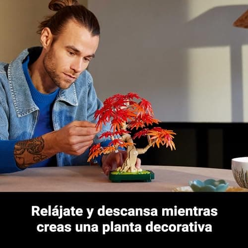 Detalle de LEGO Botanical Bonsái Arce Rojo Japonés 🌳 Regalo Decoración