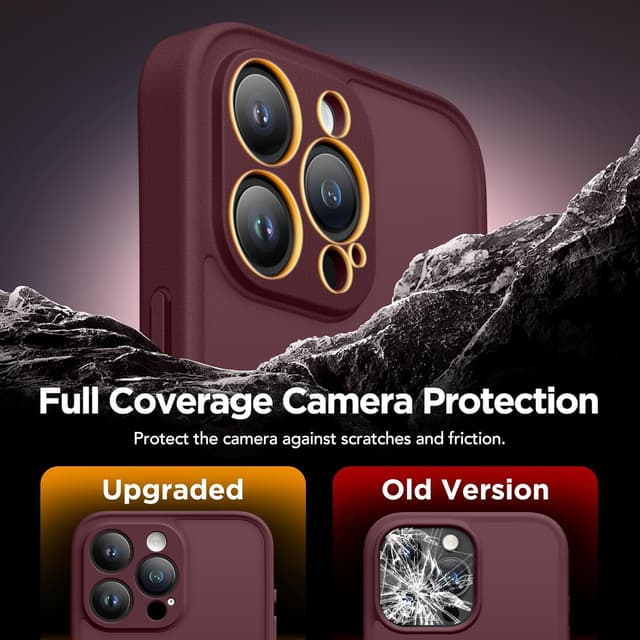 Thumbnail 6 de Magnetic Case for iPhone 16 Pro Max with Privacy Screen Protectors (MagSafe compatible) – Wine Red