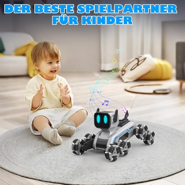 Thumbnail 6 de SIMREX Roboter Hund RC Stunt Auto Spielzeug – interaktive Fernbedienung mit Gestensteuerung