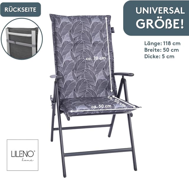 Thumbnail 1 de LILENO HOME 🌿 Cojines para silla de jardín, juego de 2