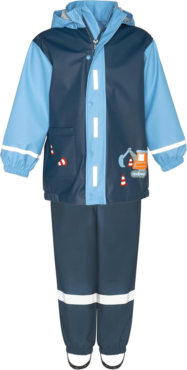 Detalle de Playshoes Unisex Kinder Regen-Set Regenlatzhose & Regenanzug im 2er Pack