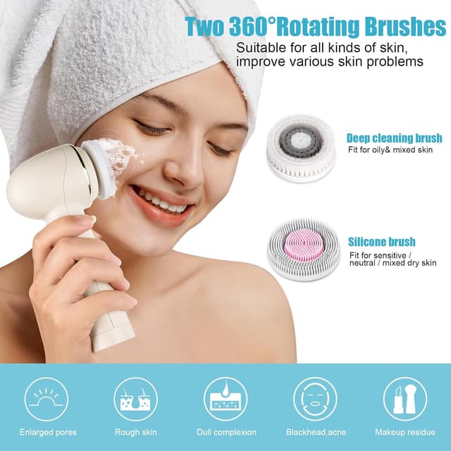 Detalle 2 de MYCARBON Face Brush IPX7 cleansing