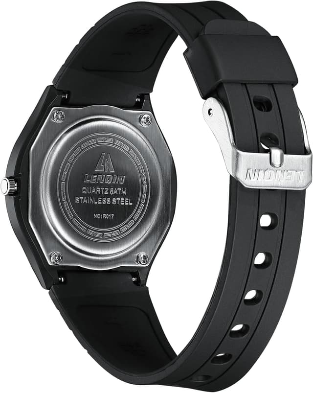 Thumbnail 1 de LN LENQIN men’s analog quartz watch with silicone strap – 30M waterproof fashion style