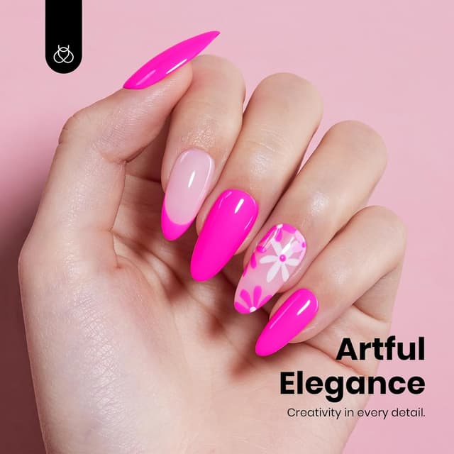 Detalle de Beettles Gel Nail Polish hemafrei Neonrosa (15 ml) – langanhaltender Soak-Off Gel-Nagellack