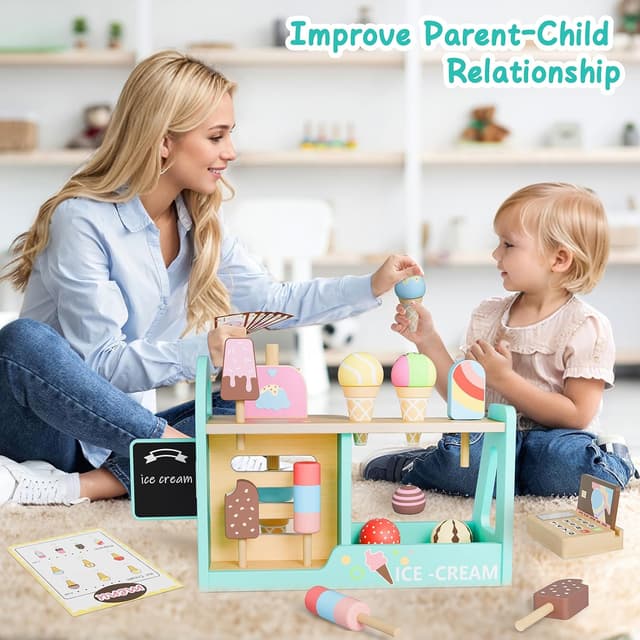 Thumbnail 5 de Gelateria in legno per bambini Giochi Montessori