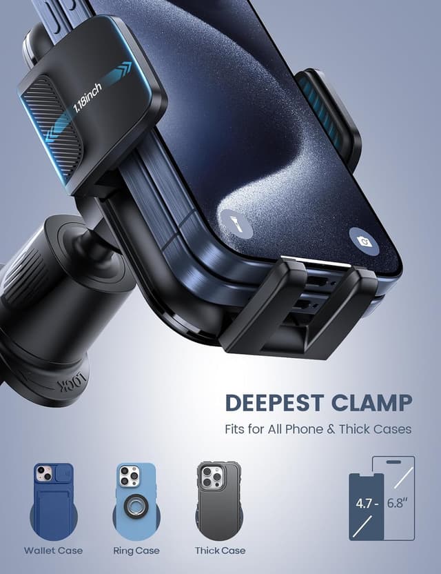 Thumbnail 1 de Lamicall 2025 Car Phone Holder with 1 Hook