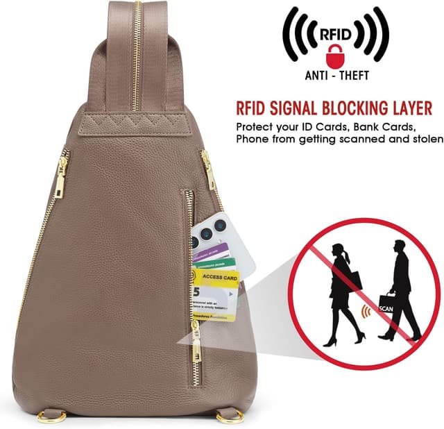 Thumbnail 5 de Kattee Borsa a tracolla in pelle 22x12x34 cm