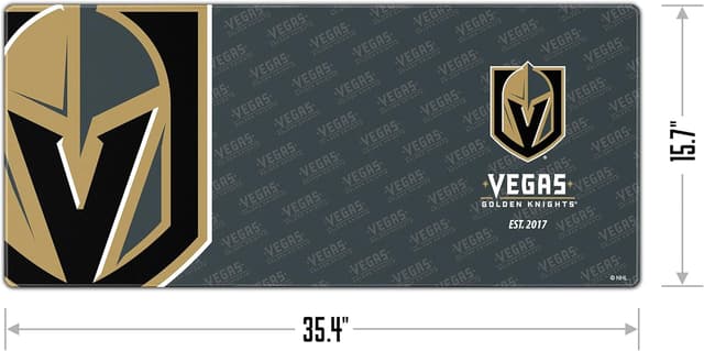 Detalle 2 de YouTheFan NHL Officially-Licensed Logo Series Desk Pad (Water & Stain Resistant) with Non-Slip Rubber Backing