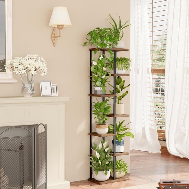 Detalle 2 de Bamworld 7 Tier Plant Stands Metal