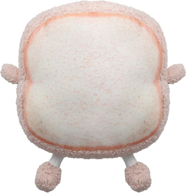 Detalle de VHYHCY Toast Bread Pillow Plush (Pink) — Cute Sliced Bread Sofa Pillow