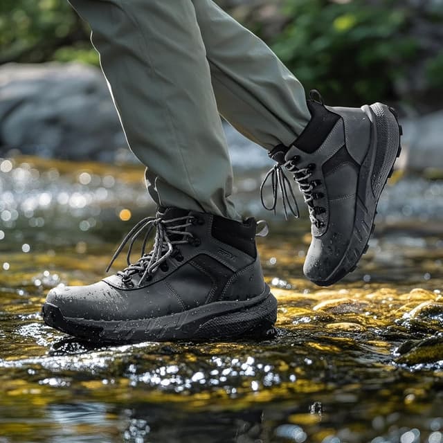 Detalle de NORTIV 8 Men's Waterproof Hiking Boots