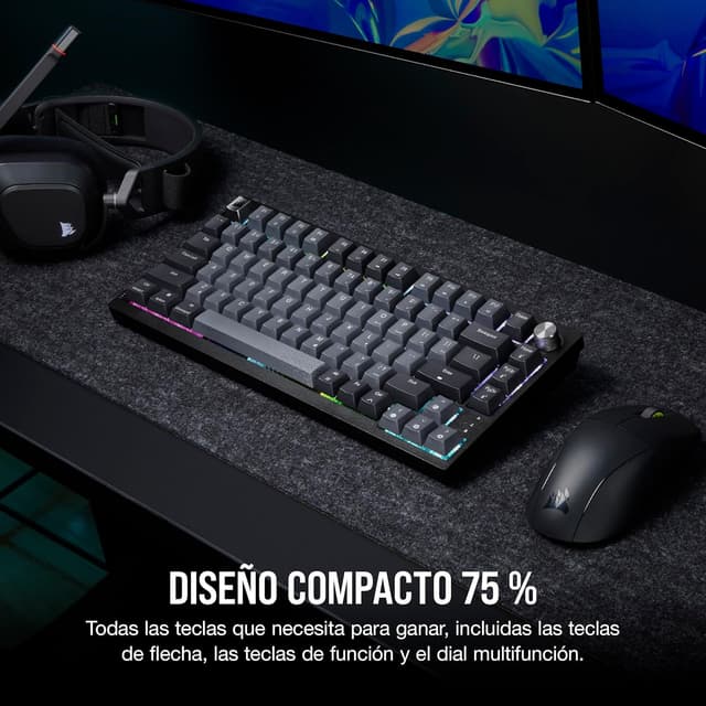Thumbnail 2 de CORSAIR K65 PLUS Wireless 75% teclado mecánico