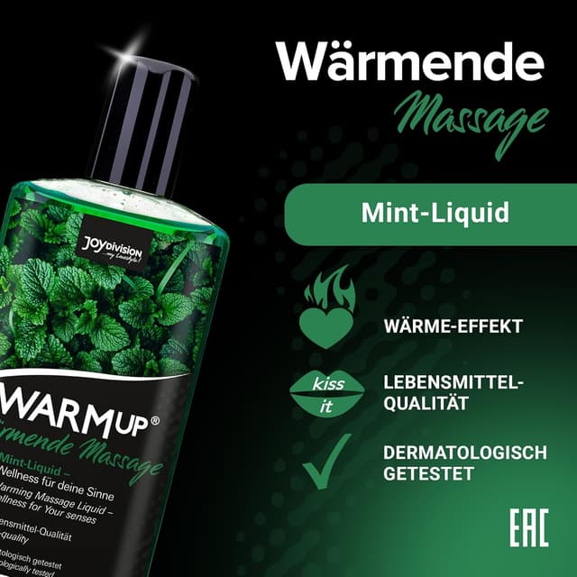 Detalle 2 de JOYDIVISION WARMup Massageöl 150 ml Minze