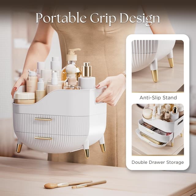 Thumbnail 5 de VG VISIONGOOD Make-Up Organizer 2 Schubladen Weiß