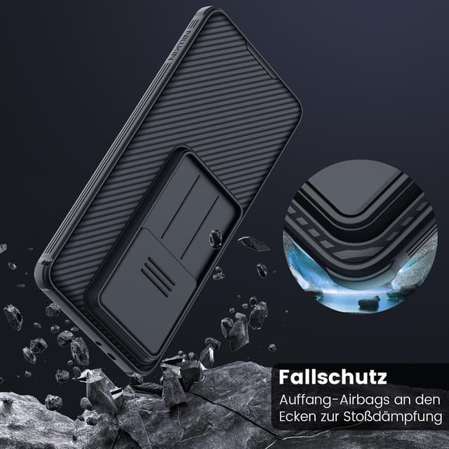 Thumbnail 6 de Nillkin CamShield Pro Hülle für Xiaomi 14T mit Kamera-Schutz und Slide-Cover (TPU+CP) – schwarz