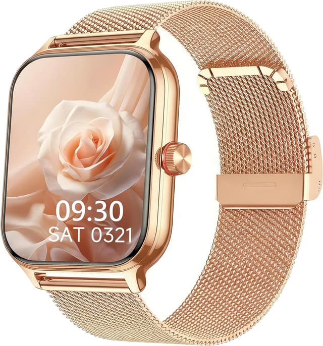 Detalle de Smartwatch LODIMEKE per uomo e donna con chiamate Bluetooth, frequenza cardiaca, pressione e sonno, IP67 (1.96")