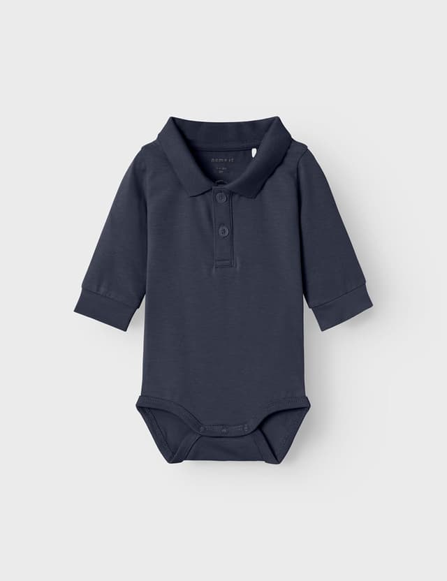 Detalle de NAME IT Boy Strampler Polohemd für Babyjungen