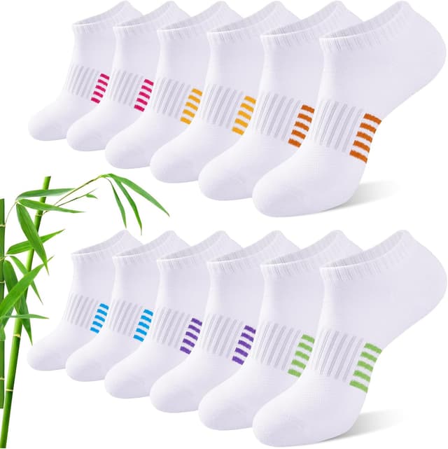 Detalle de Bamboo trainer socks for women, 6 pairs