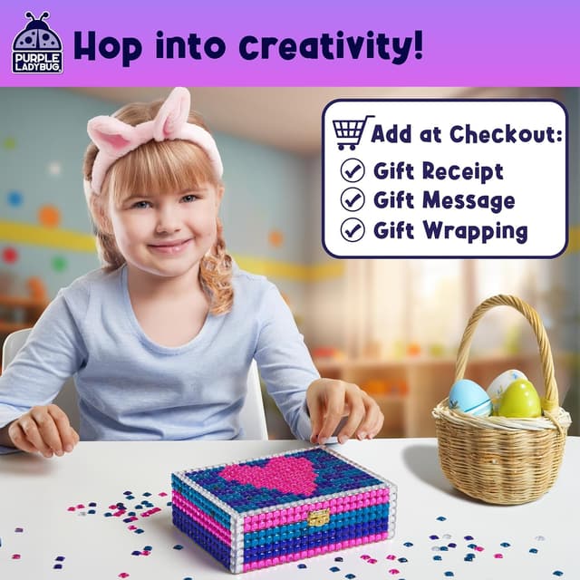 Thumbnail 1 de PURPLE LADYBUG Jewelry Box Craft for Girls Ages 8-12