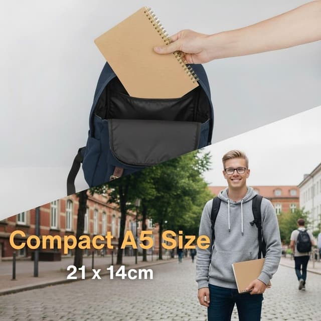 Thumbnail 5 de JSQJ cuaderno espiral A5 4 uds