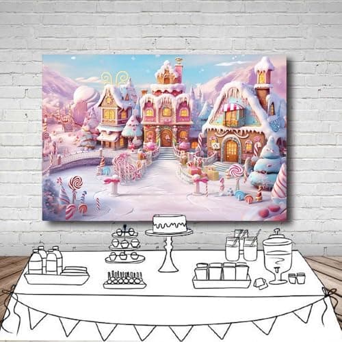 Thumbnail 4 de MEHOFOND 8x6ft winter snow photography backdrop ๐