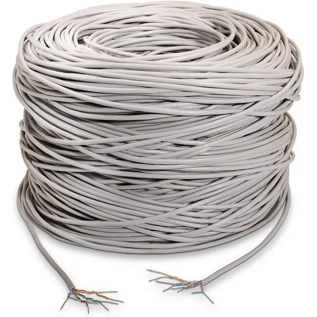 Detalle de aisens Bobina cable de red RJ45 Cat.5E UTP AWG24 rígido 305 m gris