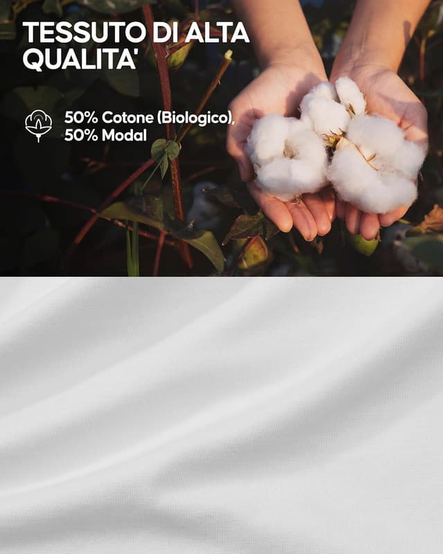 Detalle de DANISH ENDURANCE Maglietta in cotone biologico e modal a mezze maniche (da donna) – Confezione da 2 paia