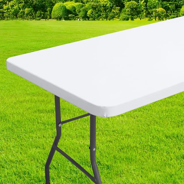 Detalle de homing Rectangle Table Cloth Cover (Waterproof Elastic Fitted), 30" x 72" for 6 Foot Folding Tables