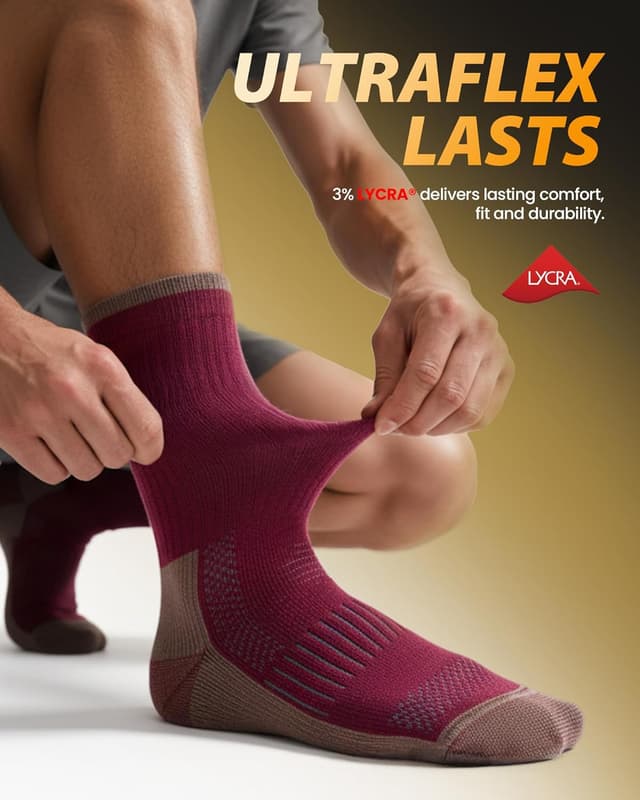 Detalle de Merino wool socks 3 pack, cushioning support