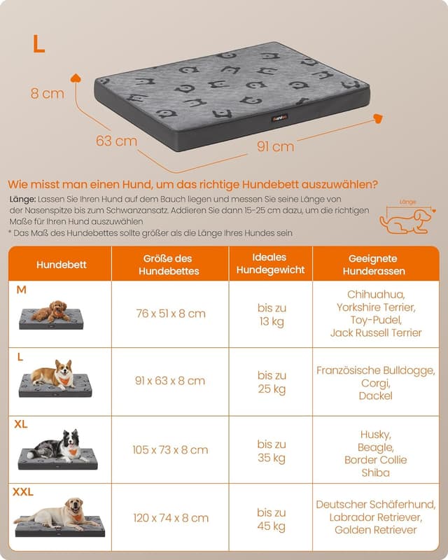 Thumbnail 3 de Feandrea Hundebett Größe L 91x63