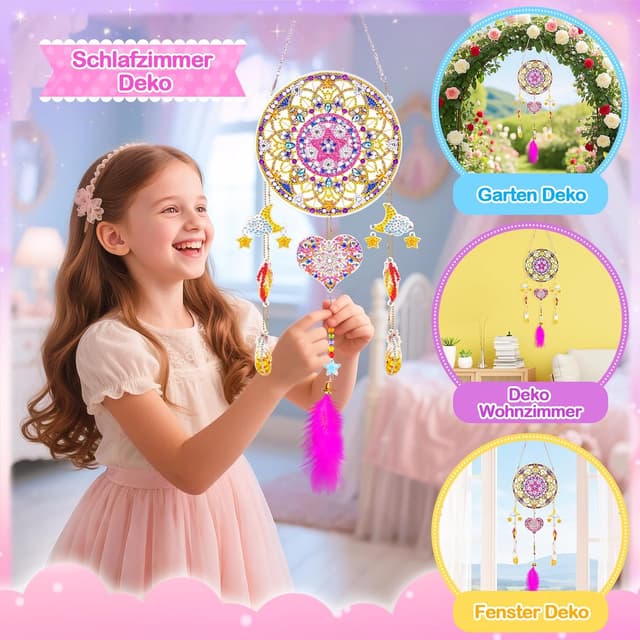 Thumbnail 4 de Dreamcatcher Bastelset für Mädchen 6–11 Jahre 🎨