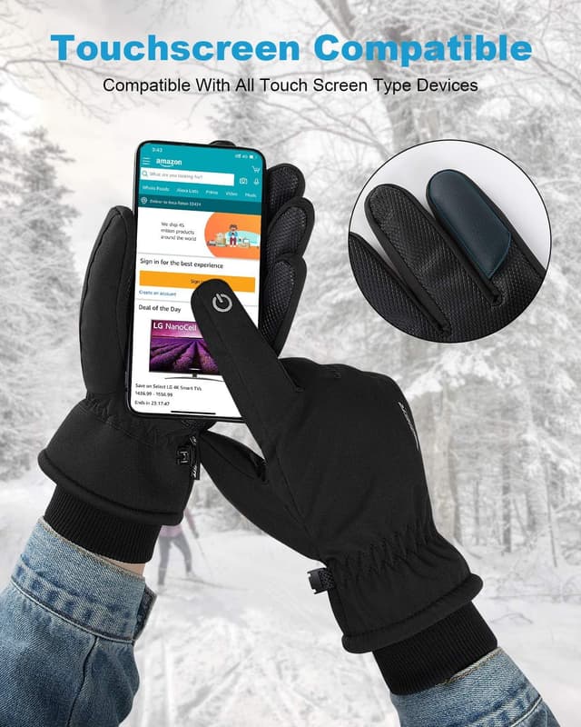 Thumbnail 3 de coskefy Thermal Gloves -20℉ touchscreen