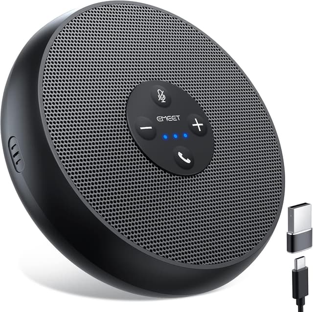 Detalle de EMEET OfficeCore M1A USB Speakerphone (Zoom Certified) with 360° AI mics for 5–8 people