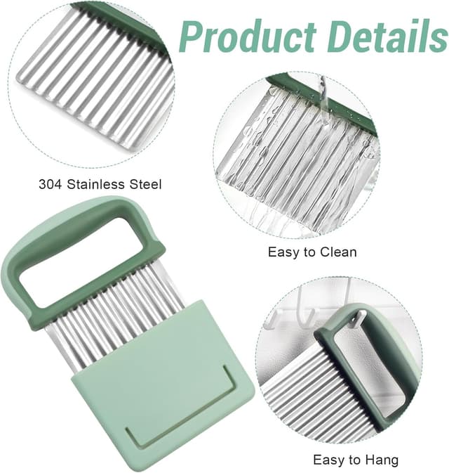 Thumbnail 2 de YIWONFU Wellenschneider 2 Stück Grün