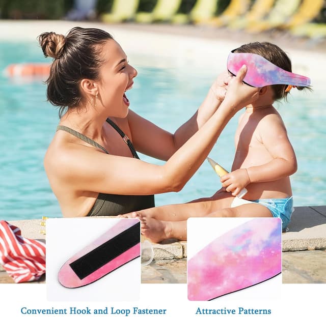 Detalle de HeySplash Elastic Swimming Ear Band – Adjustable Neoprene Headband for Kids (waterproof ear protection)