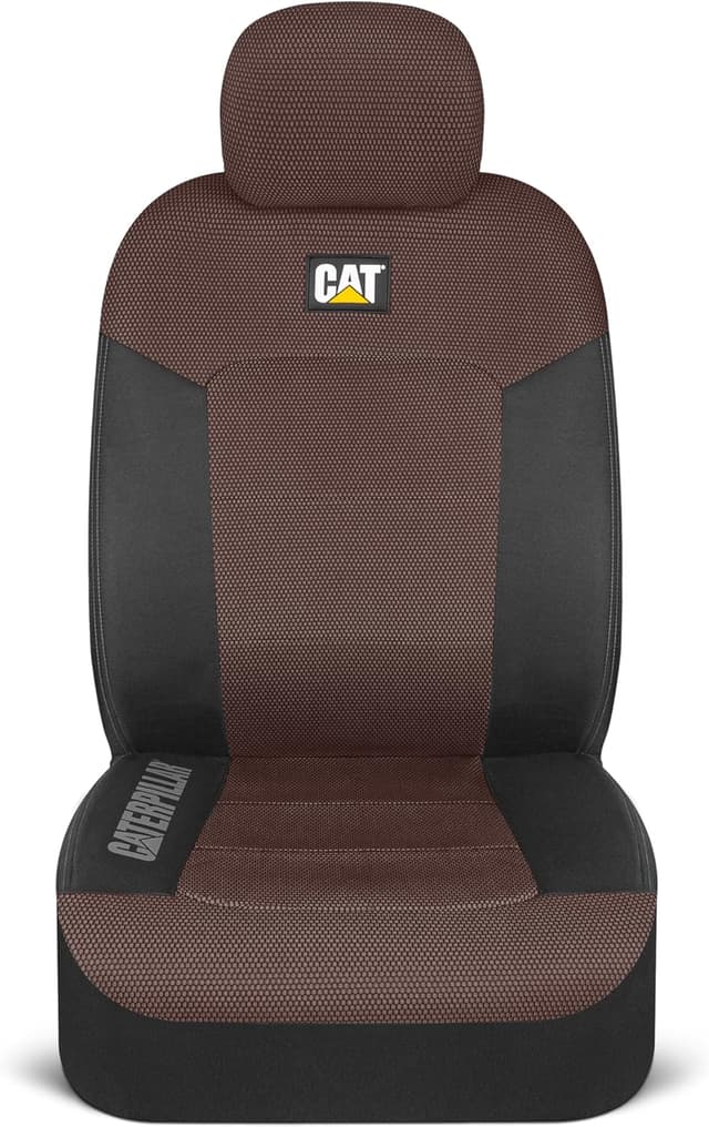 Thumbnail 6 de CAT Brown & Black MeshFlex Front Seat Covers (Set of 2) — Airbag-Compatible SUV & Truck Seat Protectors