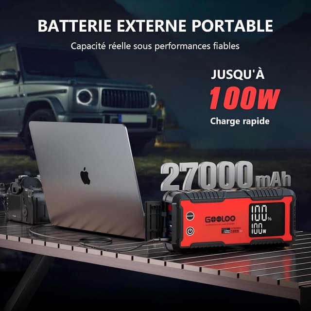Detalle 2 de GOOLOO GT6000 Booster Batterie 6000A