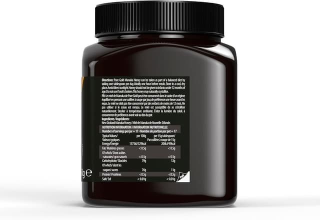 Detalle de Premium Manuka-Honig MGO 525 mg + 250 g – Pure Gold aus Neuseeland