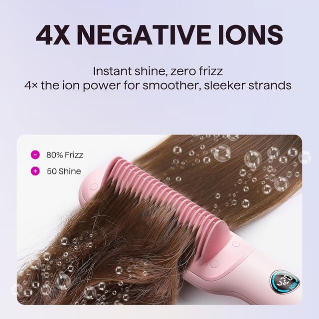 Thumbnail 4 de wavytalk Sleek Sweep Ionic Brush 2‑in‑1