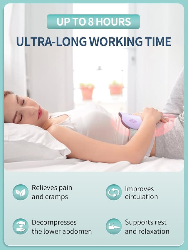 Detalle 2 de Slimpal Slimpal Heating Pad (Cordless Electric Heat Pad) – Purple