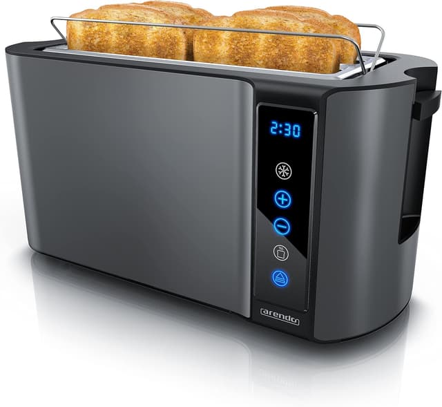 Detalle de Arendo Edelstahl Toaster 4 Scheiben, 1500 W
